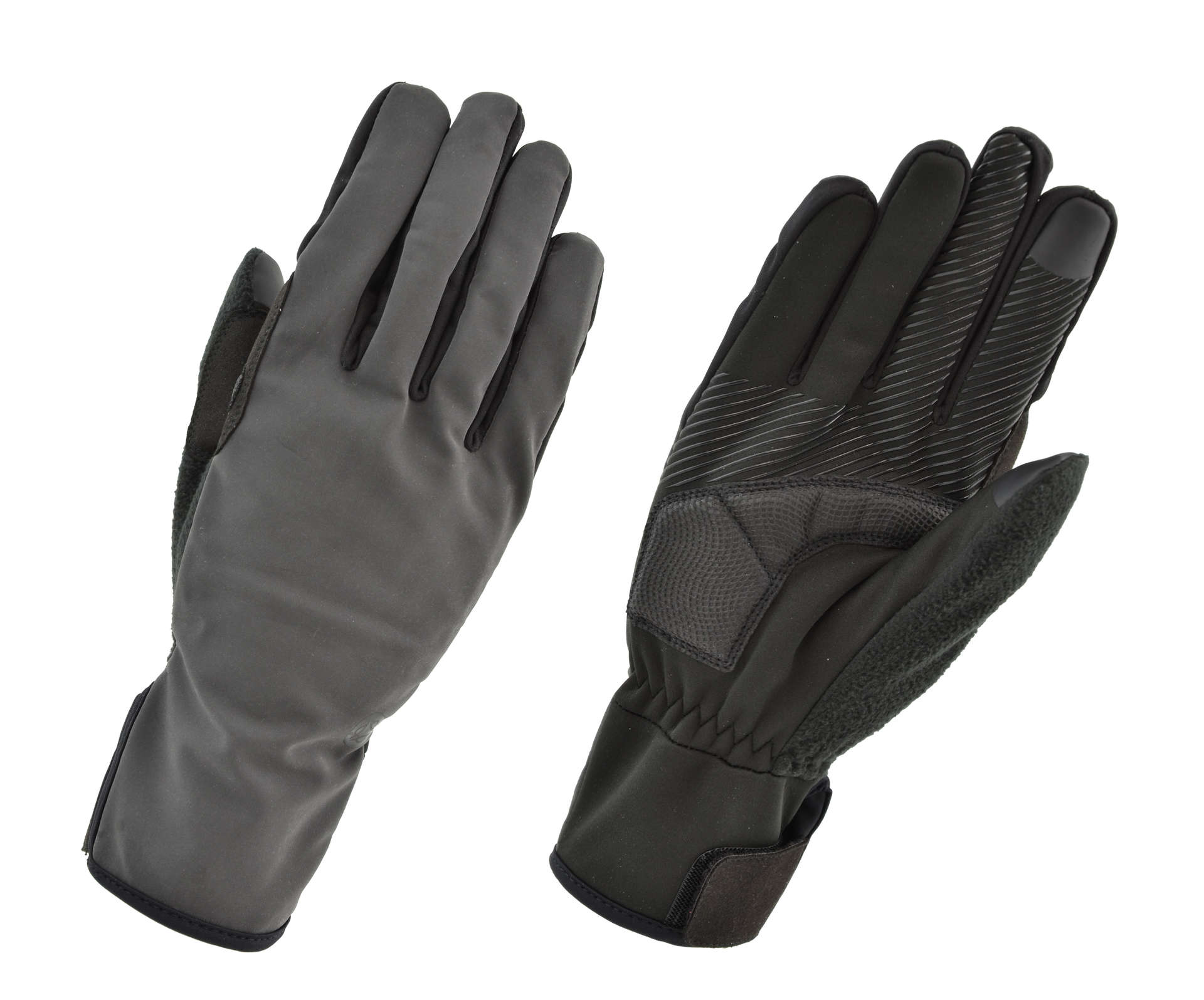AGU Windproof HiVis Fietshandschoenen Zwart