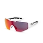 AGU Bold Anti Fog Fietsbril Wit met Red Lens
