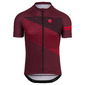 AGU Essential Striped Fietsshirt Korte Mouwen Donkerrood Heren