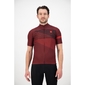 AGU Essential Striped Fietsshirt Korte Mouwen Donkerrood Heren