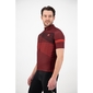 AGU Essential Striped Fietsshirt Korte Mouwen Donkerrood Heren