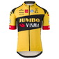 AGU Team Jumbo-Visma Replica Fietsshirt Korte Mouwen Geel/Zwart Heren