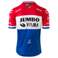 AGU Team Jumbo-Visma Nederlands Kampioen Replica Fietsshirt Korte Mouwen