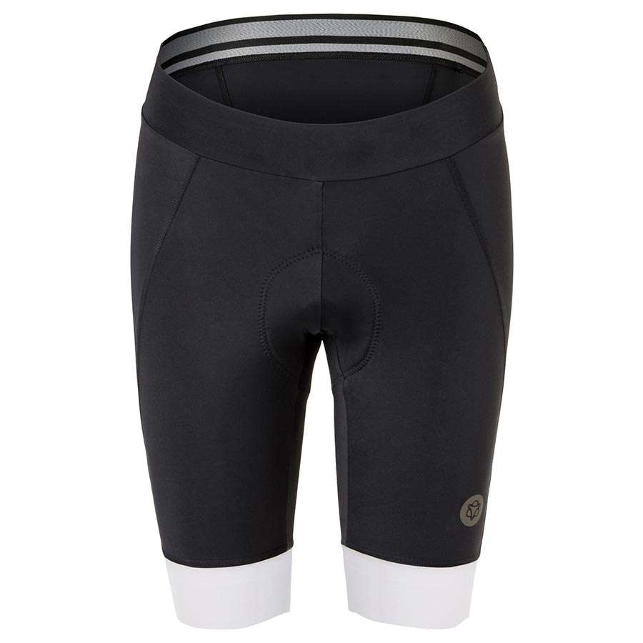 AGU Essential Prime II Fietsbroek Kort Zonder Bretels Zwart/Wit Dames