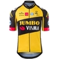 AGU Jumbo-Visma Replica 2021 Fietsshirt Korte Mouwen Geel/Zwart Heren