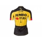 AGU Jumbo-Visma Replica 2021 Fietsshirt Korte Mouwen Geel/Zwart Dames