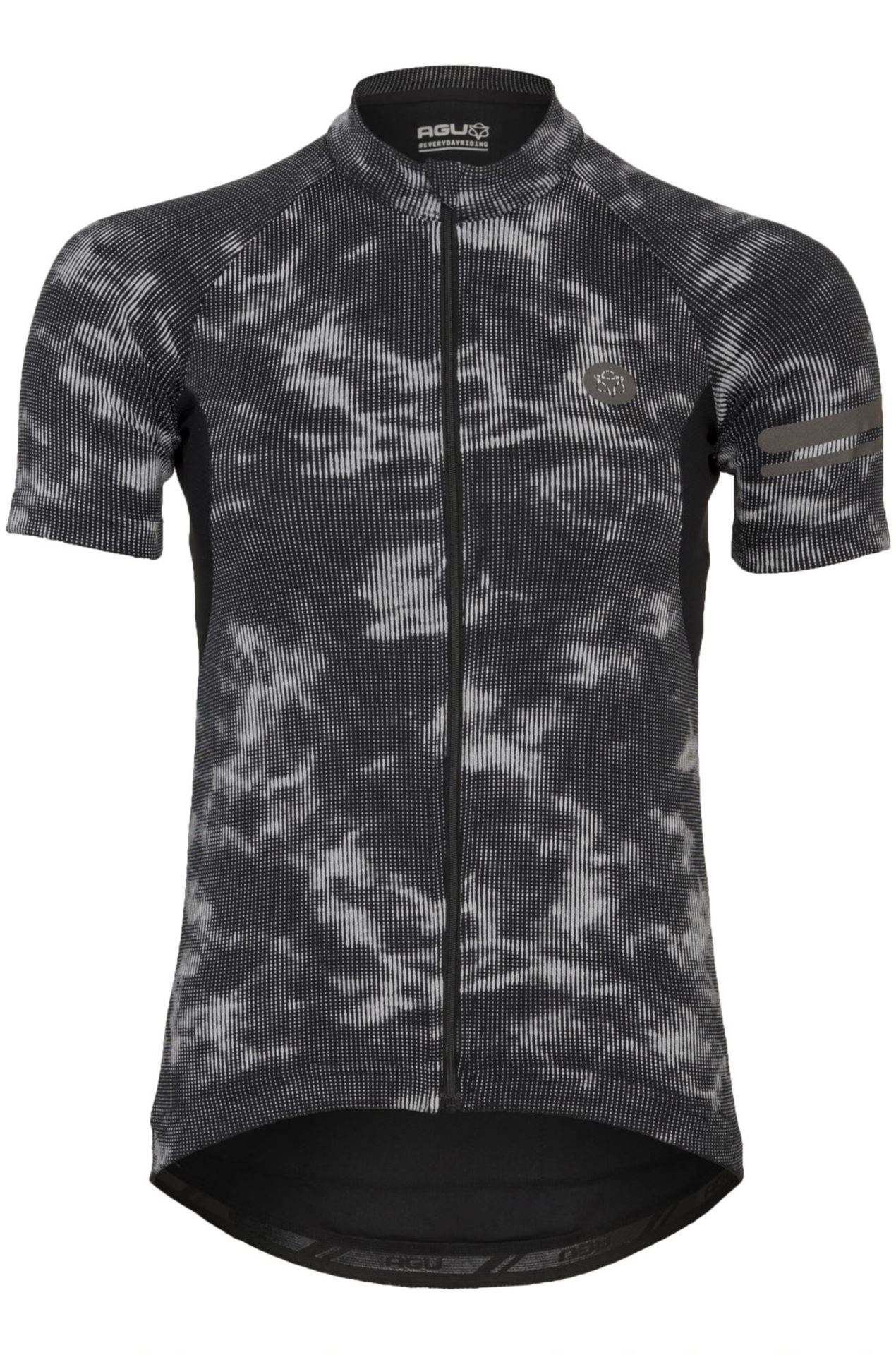 AGU Reflective Essential Fietsshirt Korte Mouwen Zwart/Grijs Dames