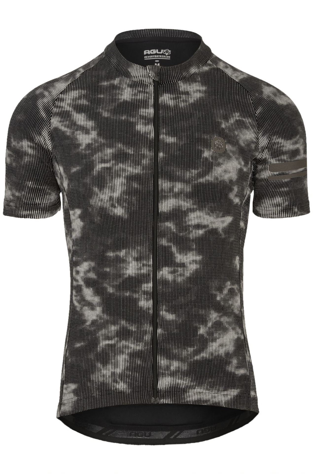 AGU Reflective Essential Fietsshirt Korte Mouwen Zwart/Grijs Heren