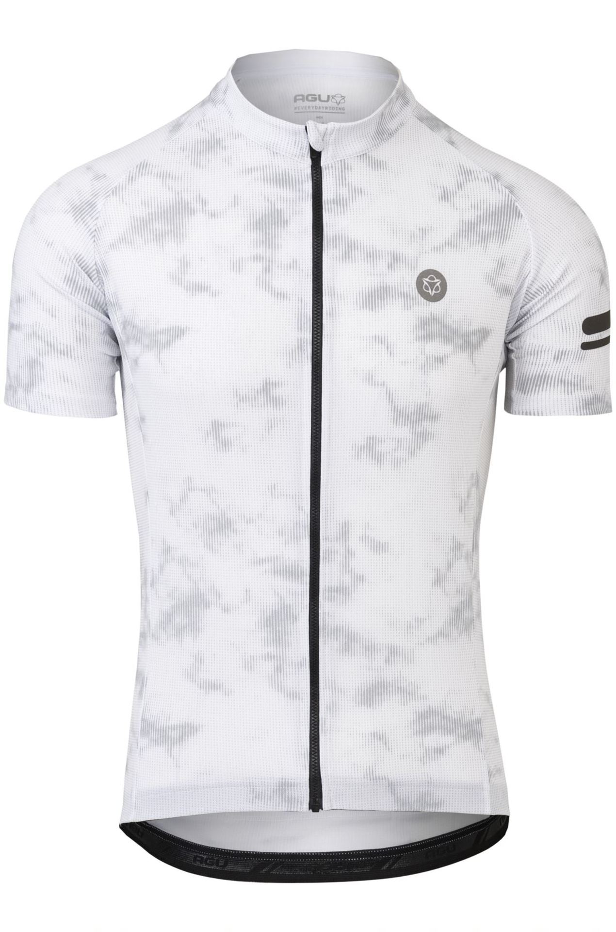 AGU Reflective Essential Fietsshirt Korte Mouwen Wit/Grijs Heren