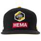 AGU Jumbo-Visma 2022 Podium Cap Flat Zwart/Geel
