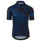 AGU Striped Essential Fietsshirt Korte Mouwen Donkerblauw Heren