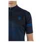 AGU Striped Essential Fietsshirt Korte Mouwen Donkerblauw Heren