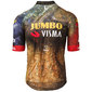 AGU Jumbo-Visma Replica TDF 2022 Fietsshirt Korte Mouwen Heren