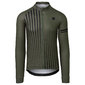 AGU Essential Faded Stripe Fietsshirt Lange Mouwen Legergroen Heren