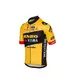 AGU Jumbo-Visma Replica Fietsshirt Korte Mouwen Geel/Zwart Heren