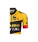AGU Jumbo-Visma Replica Fietsshirt Korte Mouwen Geel/Zwart Dames