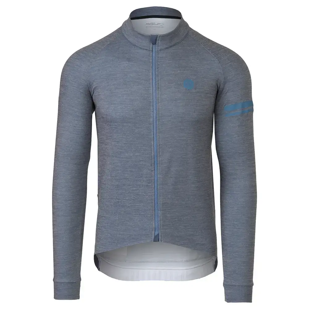 AGU Performance Merino Fietsshirt Lange Mouwen Blauw Heren
