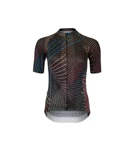 AGU Nocturnal Lines Performance Fietsshirt Korte Mouwen Zwart/Multi Dames