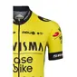 AGU Team Visma-Lease a Bike Replica Fietsshirt Korte Mouwen Geel Dames