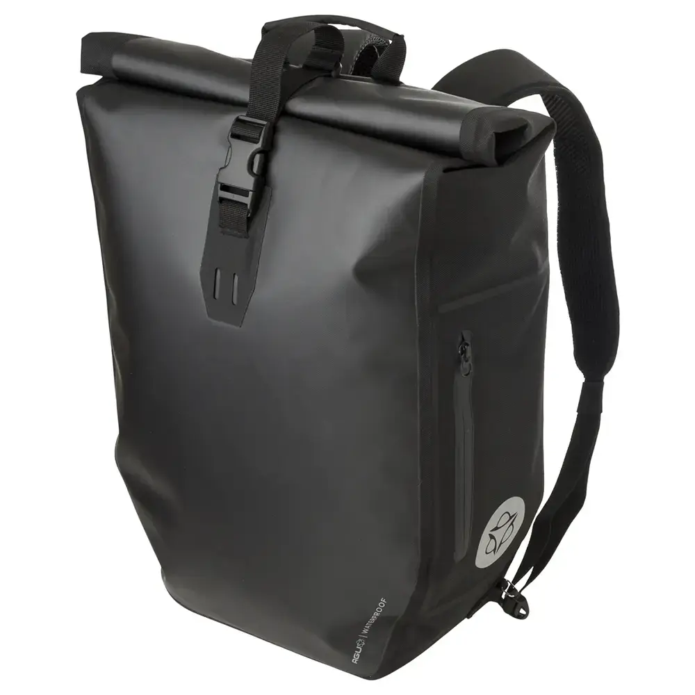 AGU Clean Single Shelter Click'nGo Large 21L Fietstas/Rugzak Zwart
