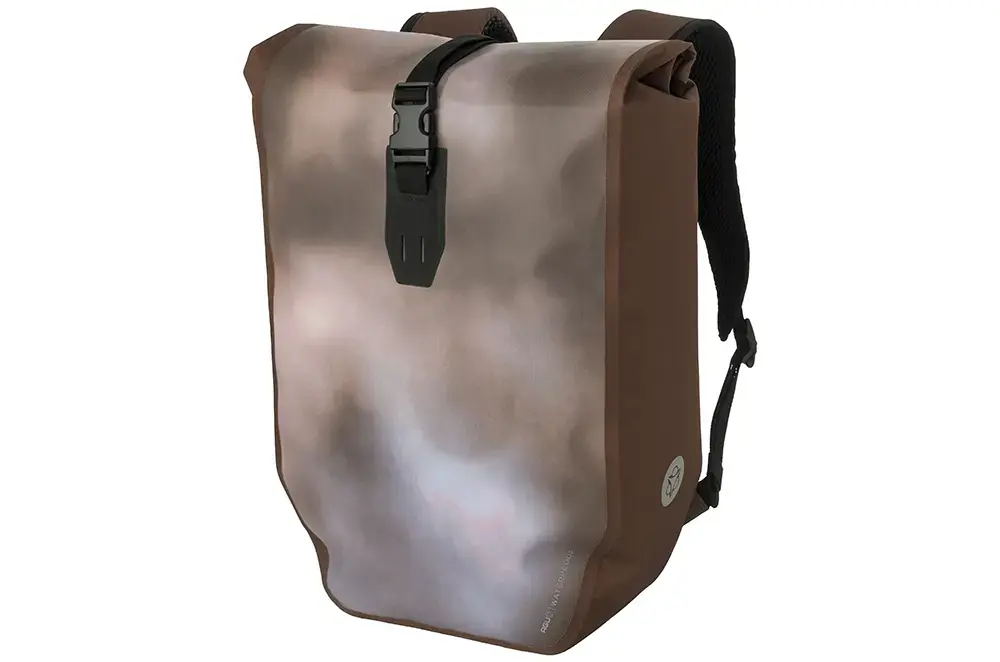 AGU Clean Single Shelter Click'nGo Large 21L Fietstas/Rugzak Bruin