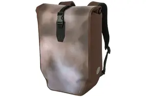 AGU Clean Single Shelter Click'nGo Large 21L Fietstas/Rugzak Bruin
