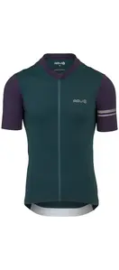 AGU Colorblock Performance Fietsshirt Korte Mouwen Groen/Paars Heren