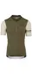 AGU Colorblock Performance Fietsshirt Korte Mouwen Beige/Groen Heren