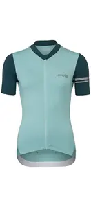 AGU Colorblock Performance Fietsshirt Korte Mouwen Groen Dames