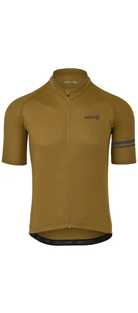 AGU Core Essential Fietsshirt Korte Mouwen Bruin Heren