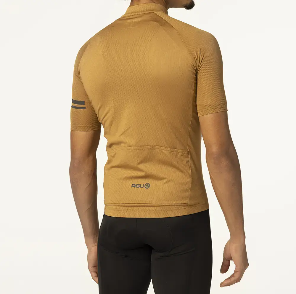AGU Core Essential Fietsshirt Korte Mouwen Bruin Heren