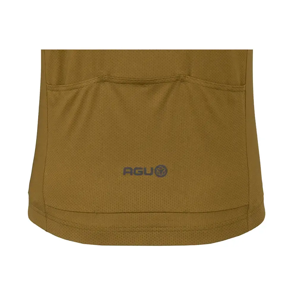 AGU Core Essential Fietsshirt Korte Mouwen Bruin Heren