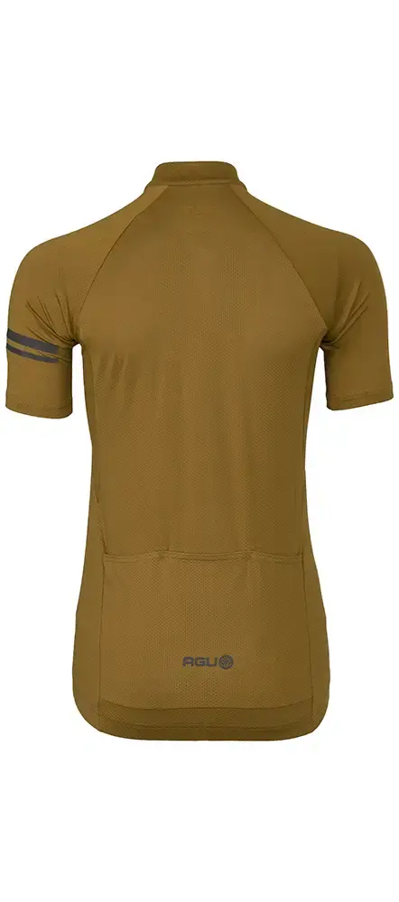 AGU Core Essential Fietsshirt Korte Mouwen Bruin Dames