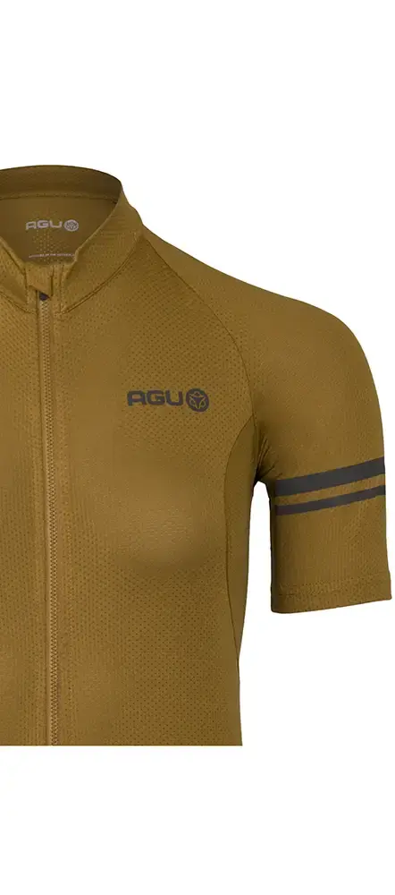 AGU Core Essential Fietsshirt Korte Mouwen Bruin Dames