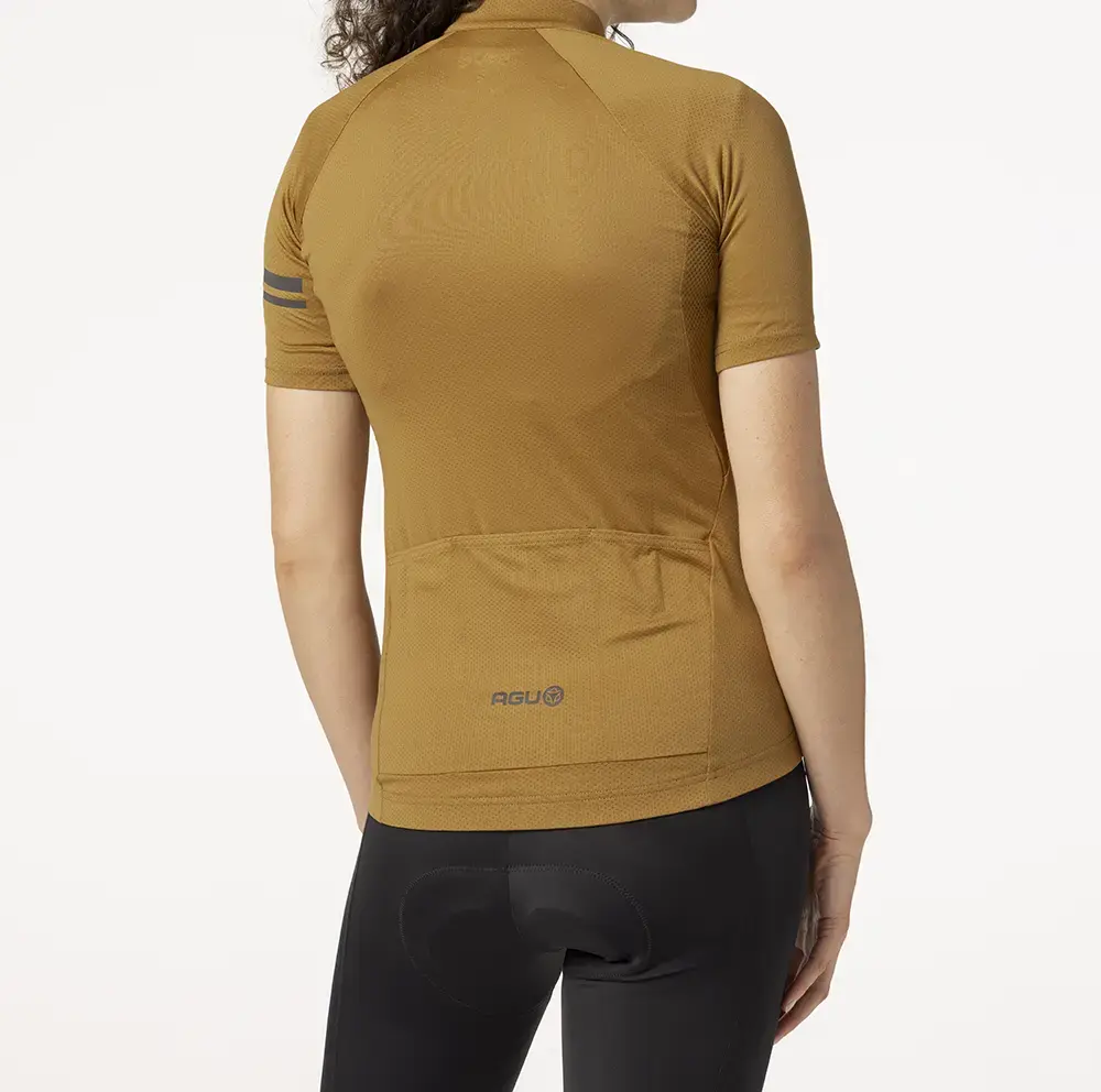 AGU Core Essential Fietsshirt Korte Mouwen Bruin Dames