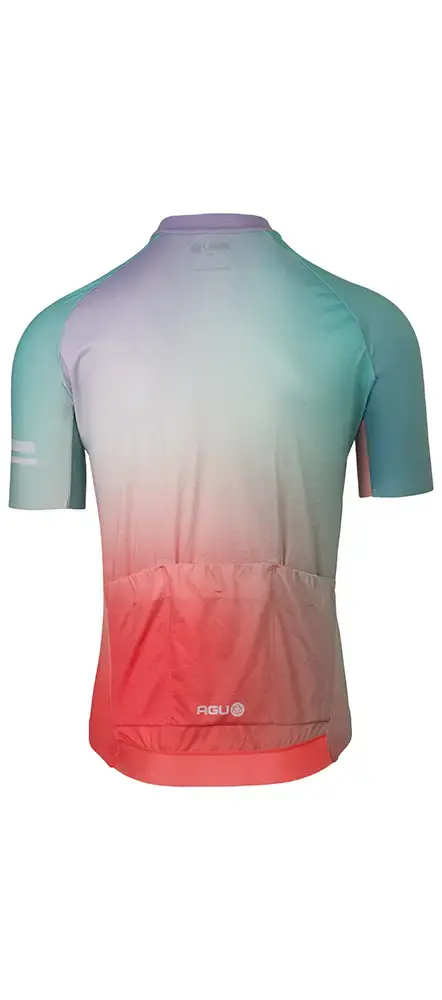 AGU Gradient Performance Fietsshirt Korte Mouwen Groen/Multi Heren