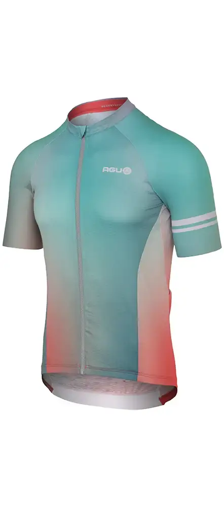 AGU Gradient Performance Fietsshirt Korte Mouwen Groen/Multi Heren