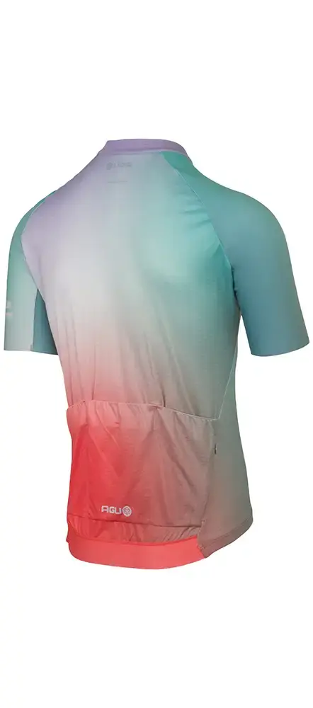 AGU Gradient Performance Fietsshirt Korte Mouwen Groen/Multi Heren