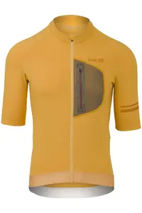AGU Gravel Venture Fietsshirt Korte Mouwen Geel Heren