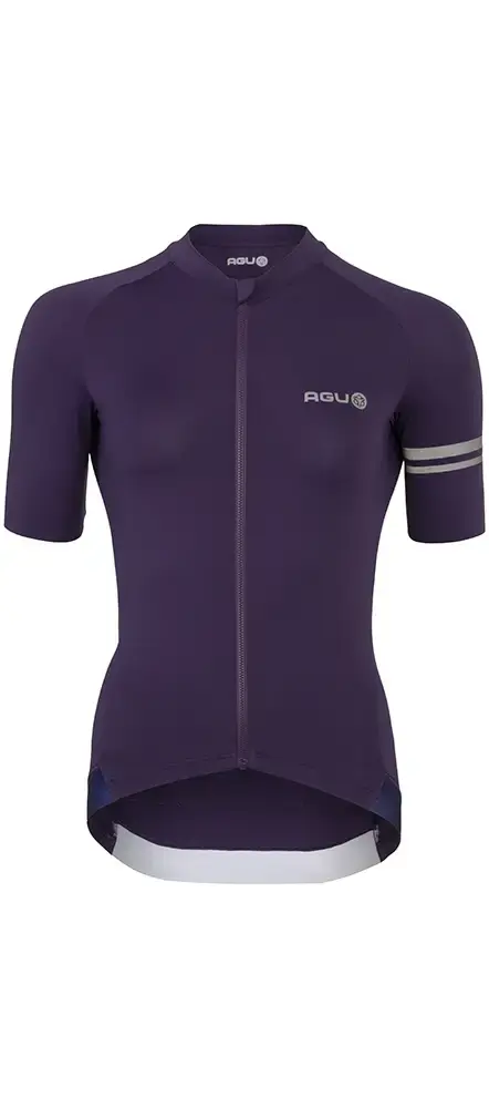 AGU Solid Performance Fietsshirt Korte Mouwen Paars Dames