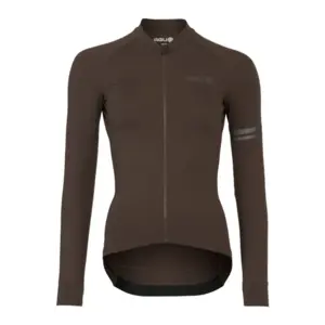 AGU Performance Solid Fietsshirt Lange Mouwen Donkerbruin Dames