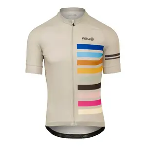 AGU Rainbow Essential Fietsshirt Korte Mouwen Beige/Multi Heren