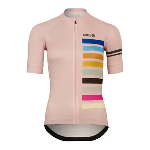 AGU Rainbow Essential Fietsshirt Korte Mouwen Roze Dames