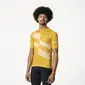 AGU Diagonal Stripes Essential Fietsshirt Korte Mouwen Geel Heren