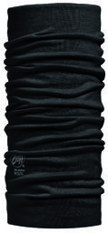 Buff Merino Lightweight Nekwarmer Solid Zwart