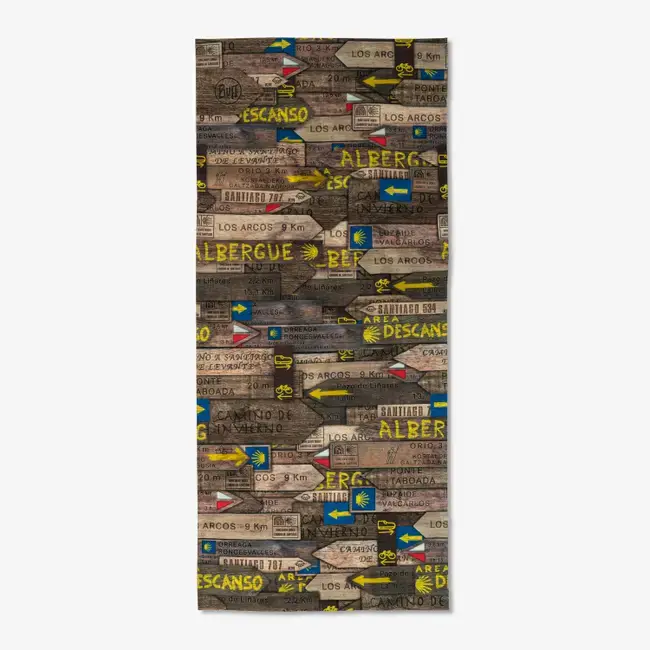 Buff CoolNet UV Nekwarmer Camino Destinos Bruin/Multi