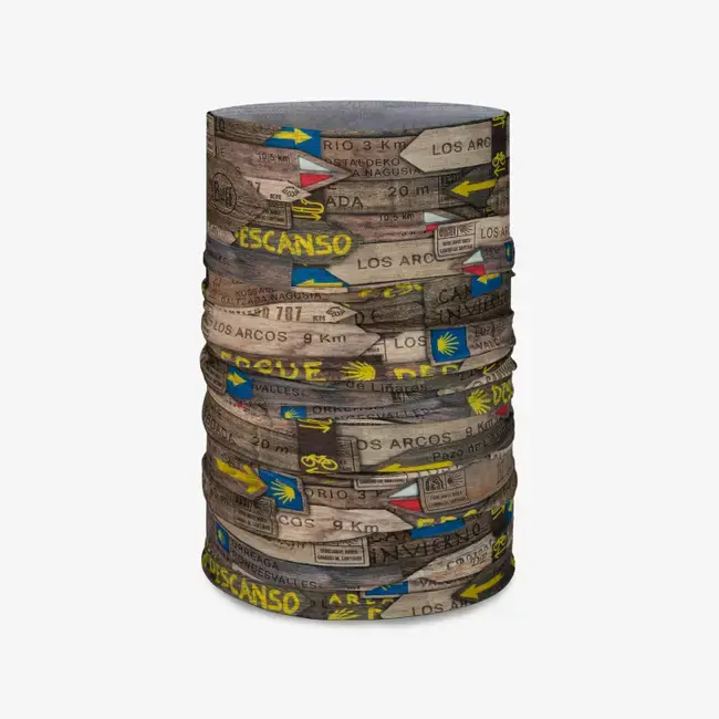 Buff CoolNet UV Nekwarmer Camino Destinos Bruin/Multi