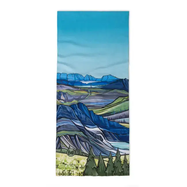Buff CoolNet UV Nekwarmer Glacier Blauw/Multi