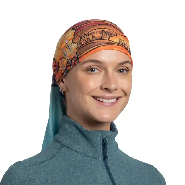 Buff CoolNet UV Nekwarmer Rocky Mountain Blauw/Multi