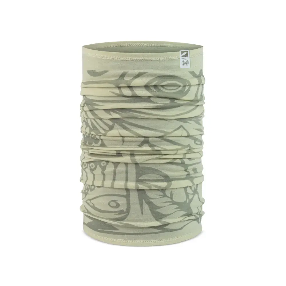 Buff Merino Lightweight Nekwarmer Groen